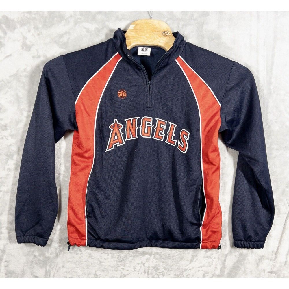Two Five MLB Los Angeles‎ Angels Qtr Zip Pullover Womens Medium
